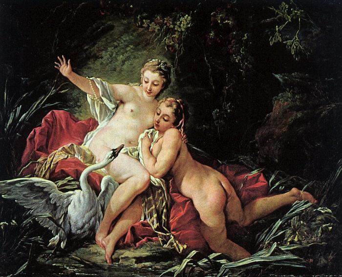 Francois Boucher Leda and the Swan oil painting image